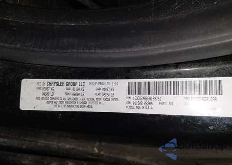 2014 Dodge Avenger Se from USA, damaged, VIN 1C3CDZAB0EN199751